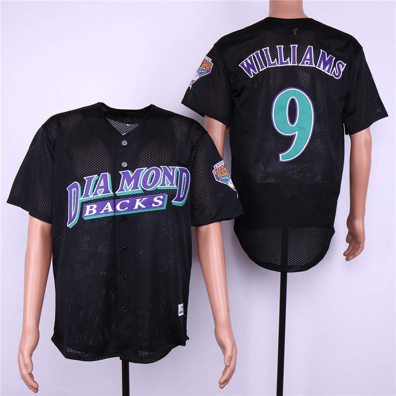 Men Arizona Diamondback #9 Williams Black MLB Jerseys->arizona diamondback->MLB Jersey